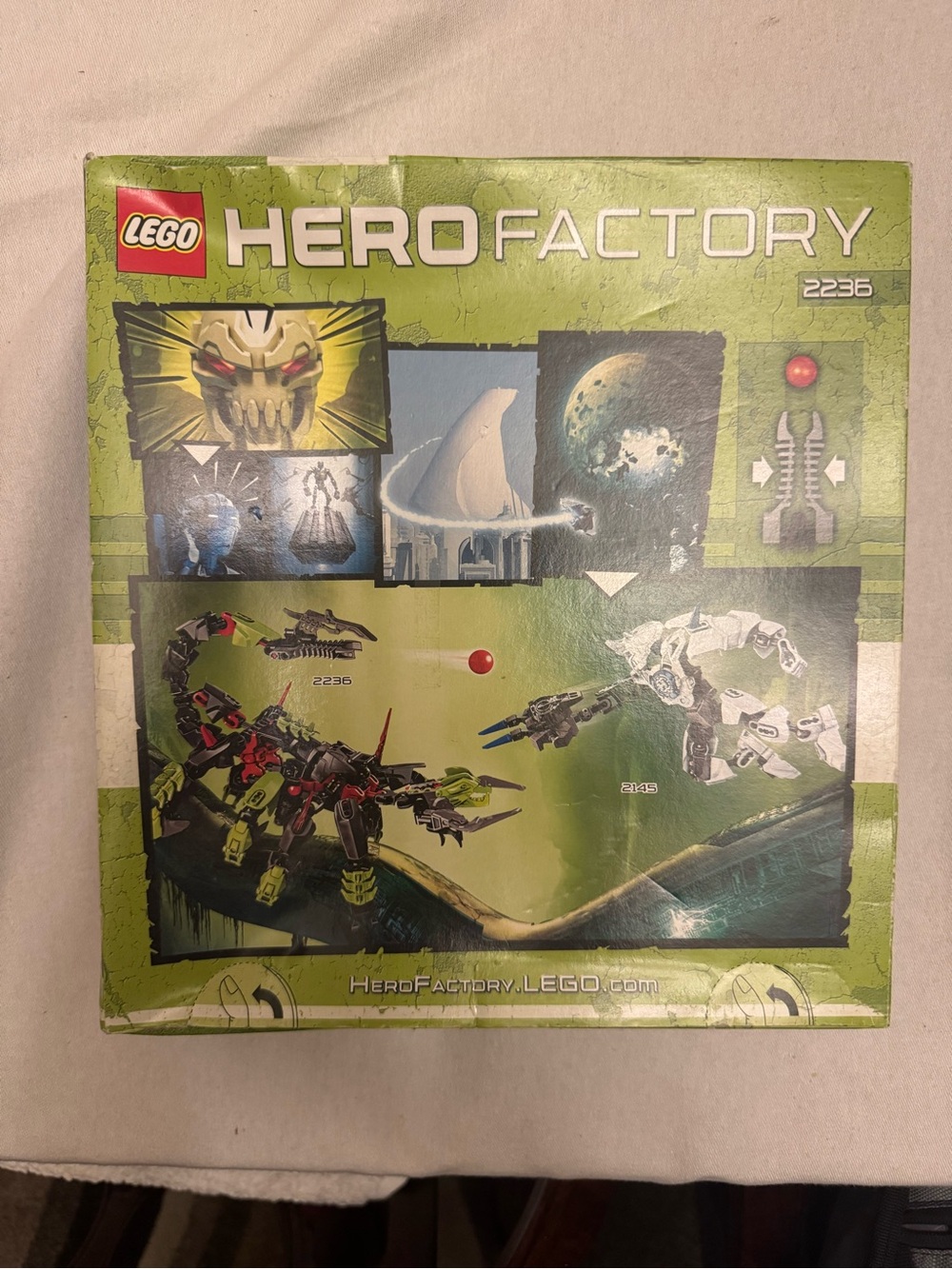 Lego Hero Factory Scorpion Build - Lime Green & Black with Red Accents